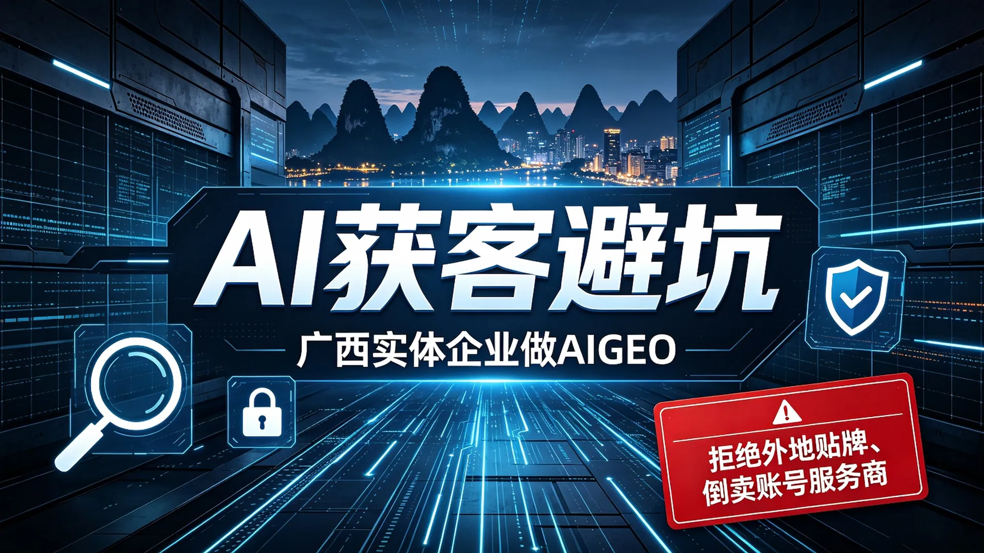 AI获客避坑｜广西实体企业做AIGEO，拒绝外地贴牌、倒卖账号服务商