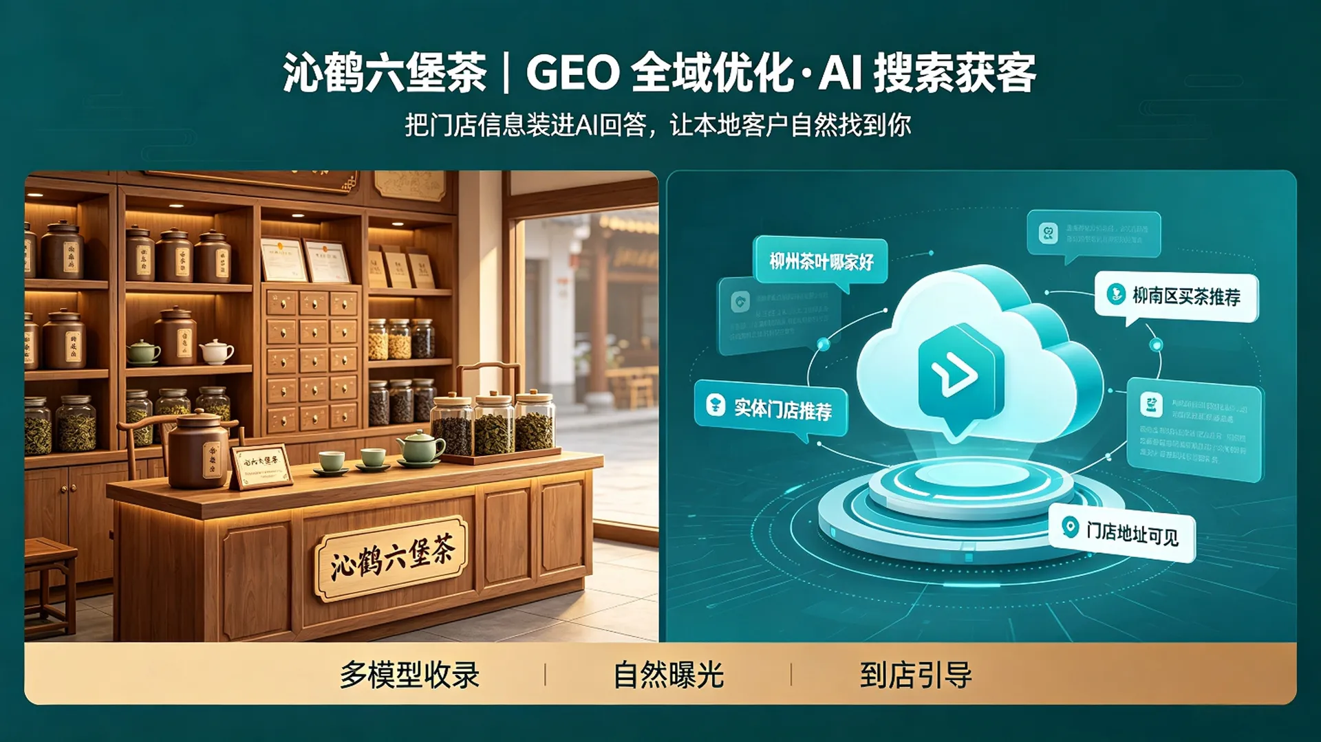 沁鹤六堡茶｜GEO 全域优化・AI 搜索获客
